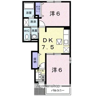 ブリーズ B【1階】の間取り